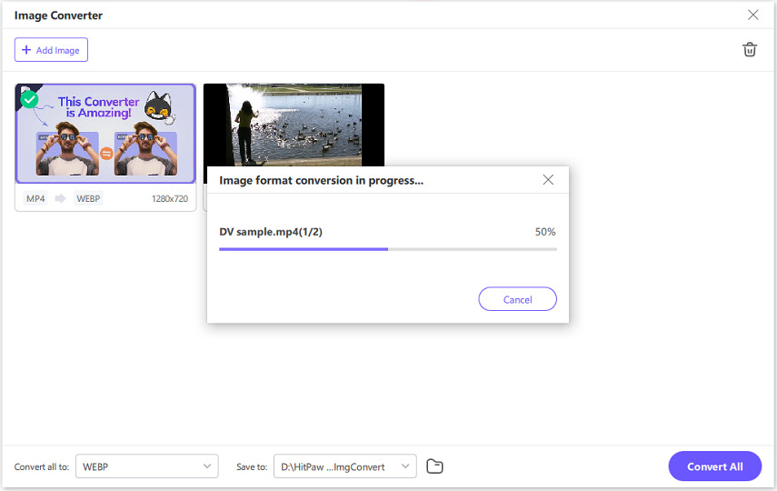 mp4 to webp conversion process